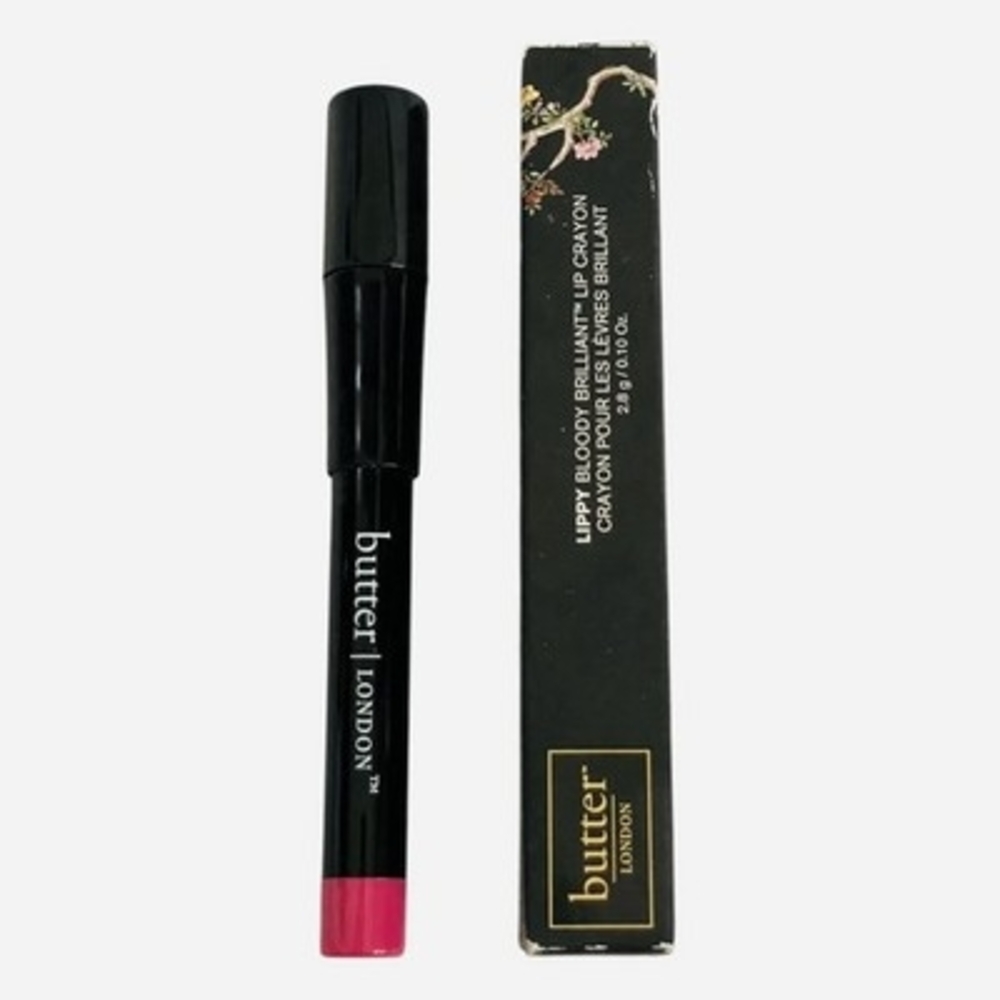 Butter London Lippy Bloody Brilliant Lip Crayon Disco Biscuit Pink W/ Sharpener - Picture 4 of 6